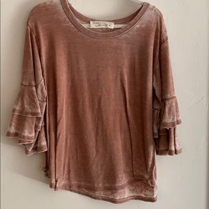 Vintage style 3/4 sleeve top